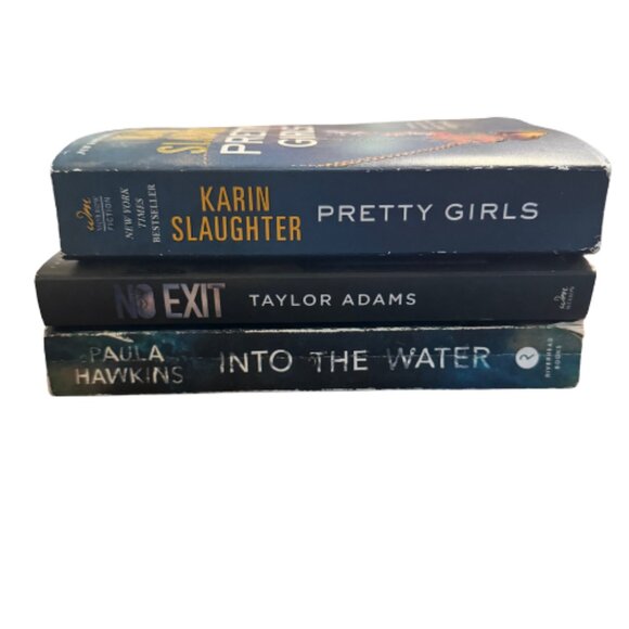 📚 Thriller Book Bundle – Pretty Girls, No Exit, Into the Water - Picture 1 of 4